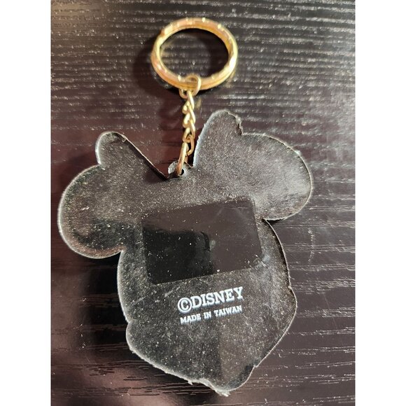 Vintage Disney Minnie Mouse Keychain - Made In Taiwan Collectible Polka Dot Bow - Picture 2 of 3